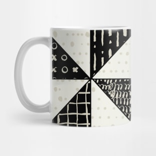 Modern Flying Geese Quilt Block Mug